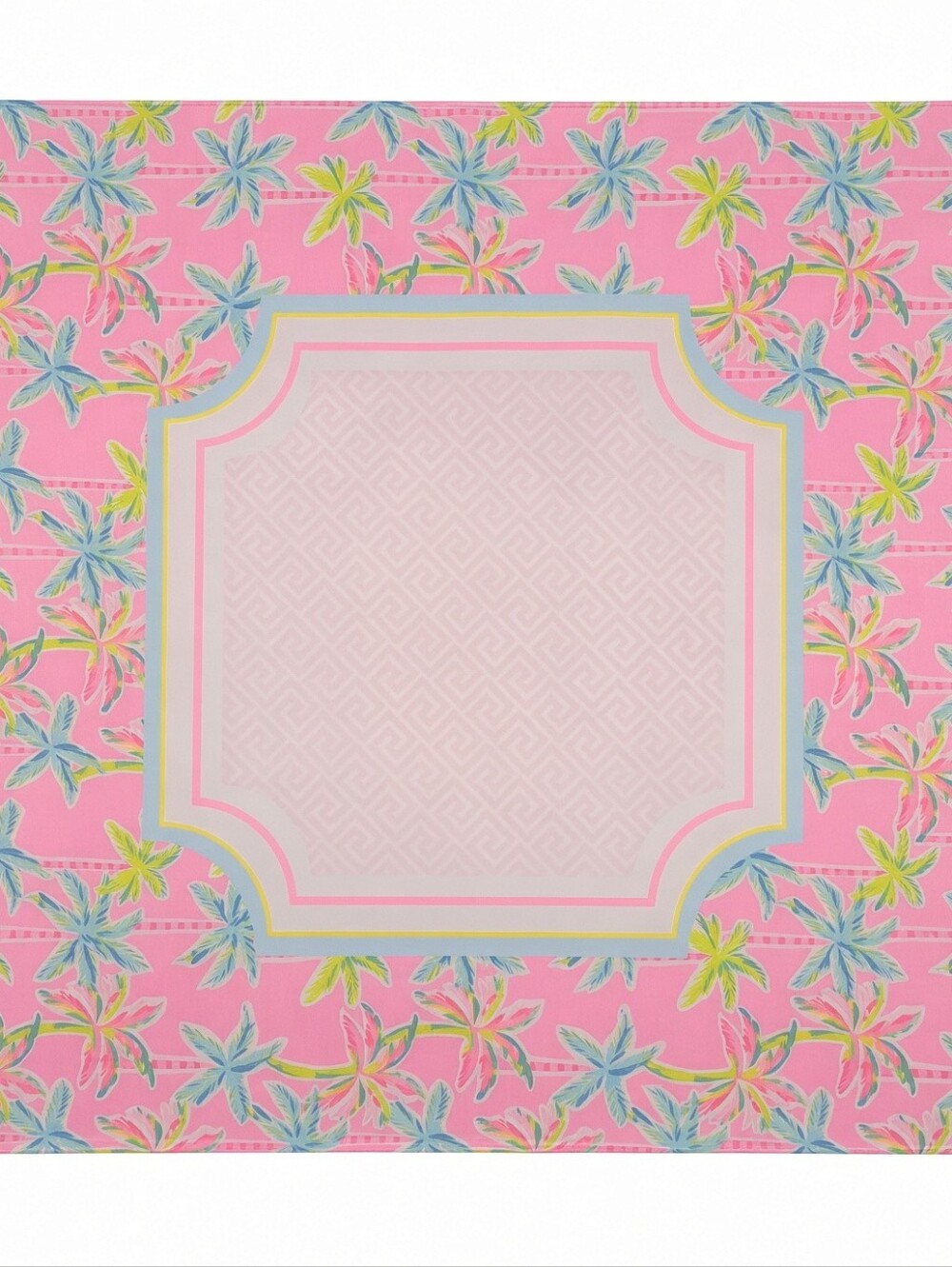 NEW Pink Palm Mahjong Mat 31.5" Game Night